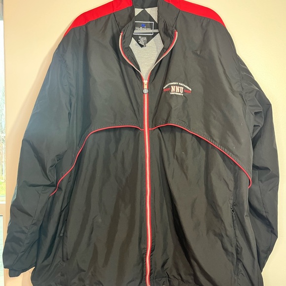Holloway Other - Holloway Northwest Nazarene University NNU Full Zip Windbreaker Jacket Black Red